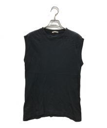 AURALEE（オーラリー）の古着「SEAMLESS CREW NECK SLEEVELESS」｜ブラック