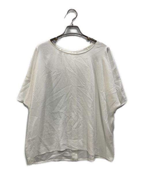 theory（セオリー）theory (セオリー) POWDER CREPE/BACK RAGLAN TOP  ドルマンスリーブブラウス ホワイト サイズ:Sの古着・服飾アイテム