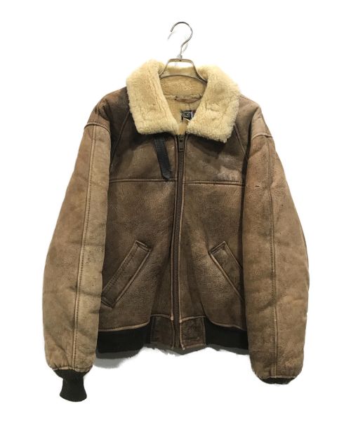 SCHOTT BROS.（ショットブロス）SCHOTT BROS. (ショットブロス) SHEEPSKIN B-3 FLIGHT ムートンジャケット ブラウン サイズ:38の古着・服飾アイテム