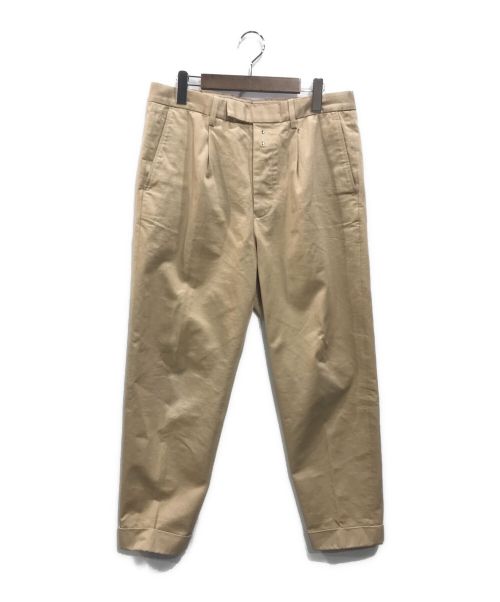 SCYE（サイ）SCYE (サイ) 1-TUCK-CHINO-TROUSERS ベージュ サイズ:38の古着・服飾アイテム