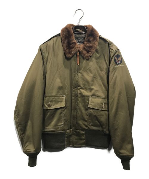 BUZZ RICKSON'S（バズリクソンズ）Buzz Rickson's (バズリクソンズ) Type B-10 フライトジャケット“ROUGH WEAR CLOTHING CO.” ブラウン サイズ:42の古着・服飾アイテム