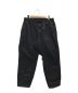 THE NORTHFACE PURPLELABEL（ザ ノースフェイス パープルレーベル）の古着「Webbing Belt Denim Wide Tapered Pants」｜ブラック