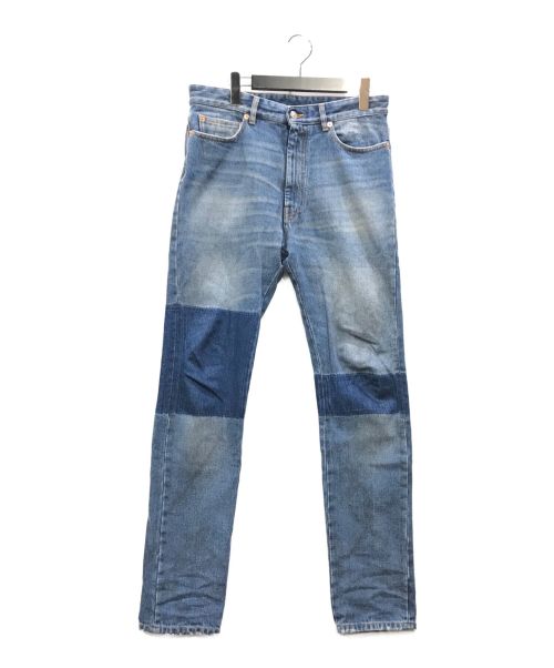 MM6 Maison Margiela（エムエムシックス メゾンマルジェラ）MM6 Maison Margiela (エムエムシックス メゾンマルジェラ) 23SS パッチワークデニムパンツ ブラック サイズ:W30の古着・服飾アイテム