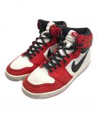 NIKEナイキ）の古着「AIR JORDAN 1 KO ハイカットスニーカー」｜レッド×ホワイト