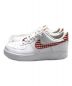 NIKE (ナイキ) AIR FORCE 1 07 ESS TREND ホワイト×レッド サイズ:27.5㎝：6800円