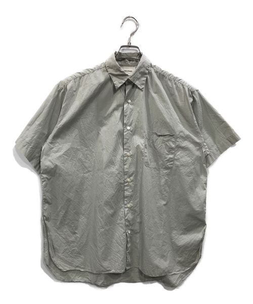 MARKWARE（マーカウェア）MARKWARE (マーカウェア) COMFORT FIT SHIRTS S／S ORGANIC COTTON グレー サイズ:1の古着・服飾アイテム