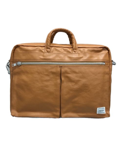 PORTER（ポーター）PORTER (ポーター) FREE STYLE  2WAY BRIEFCASE ブラウンの古着・服飾アイテム