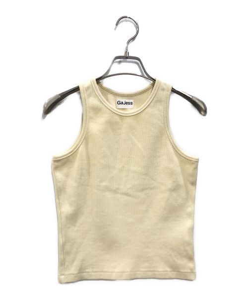 gajess（ガジェス）Gajess (ガジェス) rib tanktop タンクトップ イエロー サイズ:Fの古着・服飾アイテム