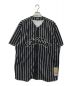 Chillin'（チリン）の古着「STRIPE BASEBALL SHIRTSベースボールシャツ」｜ブラック