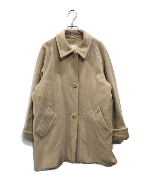 MaxMara（マックスマーラ）MaxMara (マックスマーラ) カシミヤブレンドウールコート ベージュ サイズ:42の古着・服飾アイテム