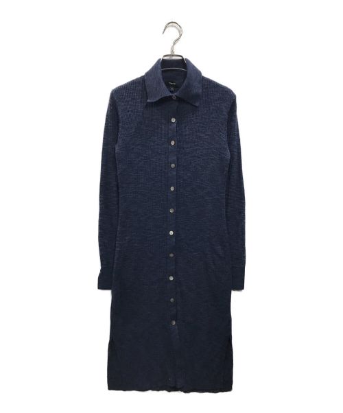 theory（セオリー）theory (セオリー) Fine Slub Rib Shirt Dress ネイビー サイズ:Ｓの古着・服飾アイテム