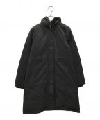 theoryセオリー）の古着「EMINENT.PUFFER/BELTED.COAT ファー ダウンコート」｜ブラック