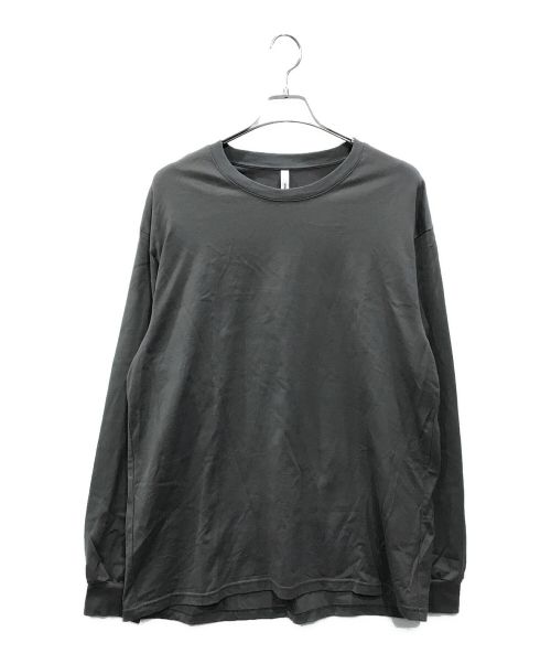 ATTACHMENT（アタッチメント）ATTACHMENT (アタッチメント) ULTIMATE SILKY JERSEY OVERSIZED L/S T-SHIRT グレー サイズ:Freeの古着・服飾アイテム