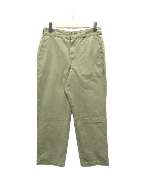 Dickies（ディッキーズ）Dickies (ディッキーズ) Ron Herman (ロンハーマン) Organic Cotton Herringbone Pants オーガニックコットン ヘリンボーン ワークパンツ グリーン サイズ:W32の古着・服飾アイテム