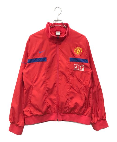 NIKE（ナイキ）NIKE (ナイキ) MANCHESTER UNITED (マンチェスターユナイテッド) ジップアップジャケット レッド サイズ:Ｌの古着・服飾アイテム