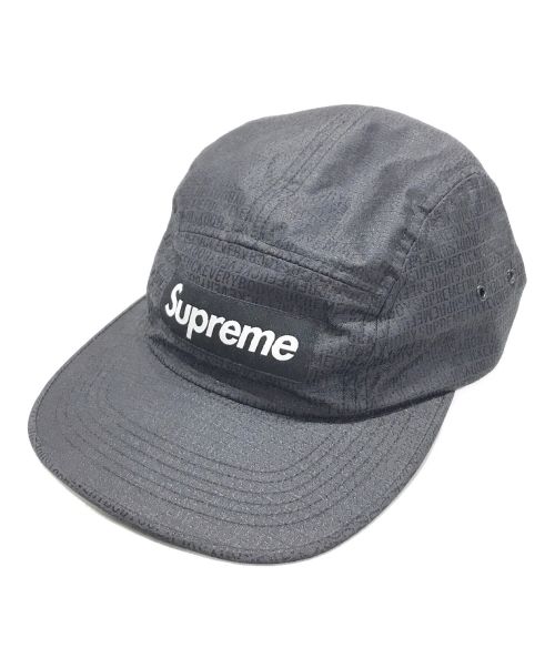 SUPREME（シュプリーム）SUPREME (シュプリーム) 19SS Fuck Everybody Jacquard Camp Cap ブラックの古着・服飾アイテム