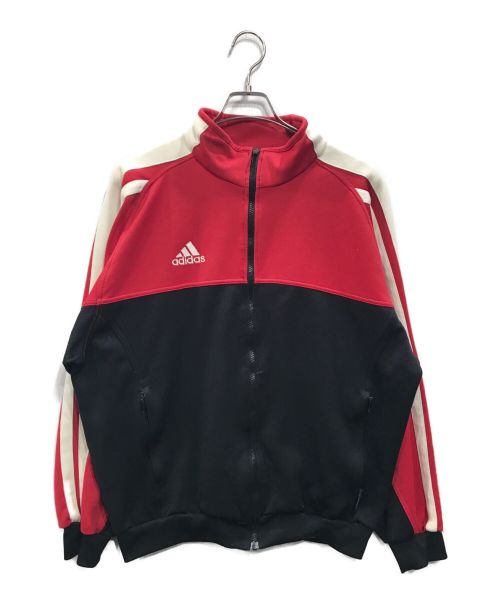 adidas（アディダス）adidas (アディダス) 90S トラックジャケット レッド×ブラック サイズ: 2XOの古着・服飾アイテム