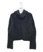 Ameriアメリ）の古着「BIG RIB COLLAR KNIT」｜ブラック