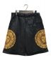 VERSACE JEANS COUTURE（ヴェルサーチ ジーンズクチュール）の古着「PRINT BAROQUE SUN SHORTS 太陽プリントハーフパンツ」｜ブラック