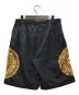 VERSACE JEANS COUTURE (ヴェルサーチ ジーンズクチュール) PRINT BAROQUE SUN SHORTS 太陽プリントハーフパンツ ブラック サイズ:32：9000円