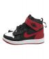 NIKE (ナイキ) GIRLS AIR JORDAN 1HI FLYEASE(GS) ハイカットスニーカー ホワイト×レッド サイズ:23㎝：6800円