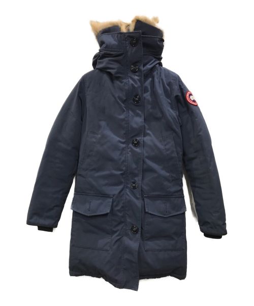 CANADA GOOSE（カナダグース）CANADA GOOSE (カナダグース) BRONTE PARKA コヨーテファーブロンテパーカ ブルー サイズ:Sの古着・服飾アイテム