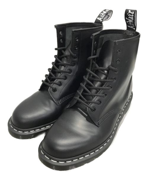 Dr.Martens（ドクターマーチン）Dr.Martens (ドクターマーチン) 1460 WHITE STITCH 8 ホール ブーツ ブラック サイズ:UK9の古着・服飾アイテム