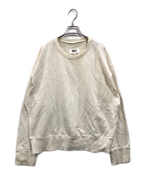 MM6 Maison Margiela（エムエムシックス メゾンマルジェラ）MM6 Maison Margiela (エムエムシックス メゾンマルジェラ) 19SS OVERSIZE SWEATSHIRT ホワイト サイズ:Sの古着・服飾アイテム