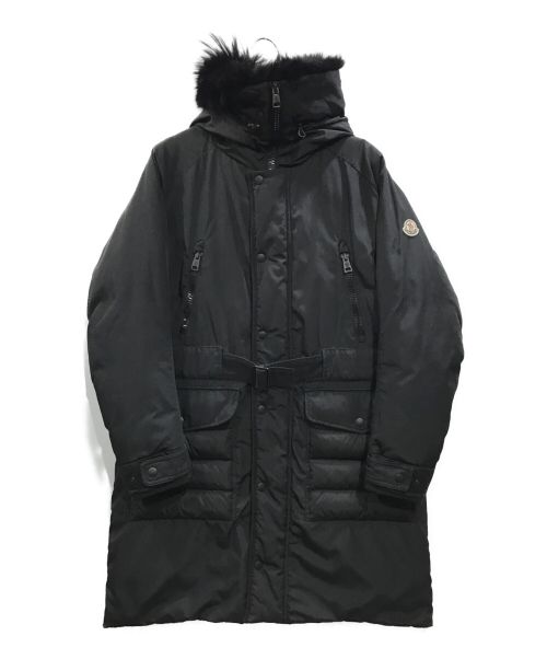 MONCLER（モンクレール）MONCLER (モンクレール) OSCAR GIUBBOTTO コヨーテファーダウンコート ブラック サイズ:2の古着・服飾アイテム