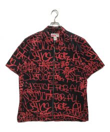 SUPREME×COMME des GARCONS SHIRT（シュプリーム×コムデギャルソンシャツ）の古着「18AW Graphic Shirt グラフィックシャツ」｜ブラック×レッド