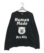 HUMAN MADEヒューマンメイド）の古着「22SS BEAR L/S T-SHIRT ロングスリーブカットソー」｜ブラック