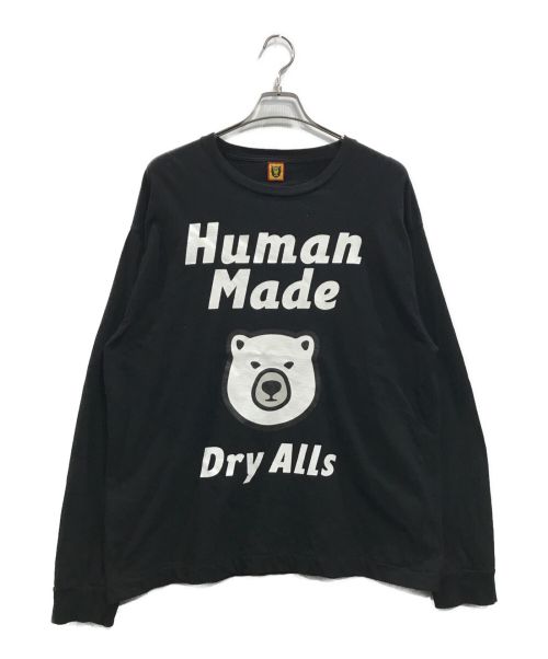 HUMAN MADE（ヒューマンメイド）HUMAN MADE (ヒューマンメイド) 22SS BEAR L/S T-SHIRT ロングスリーブカットソー ブラック サイズ:XXLの古着・服飾アイテム