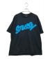 stussy（ステューシー）の古着「プリントTシャツ」｜ブラック