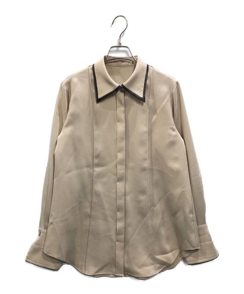 CITY（シティ）CITY (シティ) ラチネパイピングシャツ ベージュ サイズ:FREEの古着・服飾アイテム