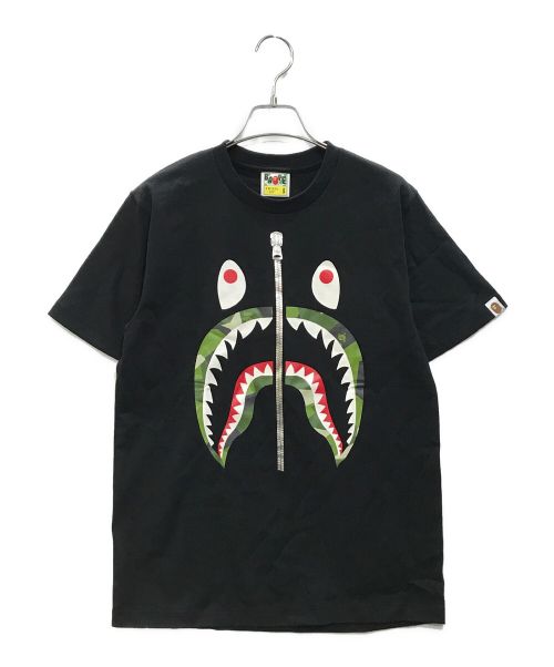 A BATHING APE（アベイシングエイプ）A BATHING APE (アベイシングエイプ) シャークプリントTシャツ ブラック サイズ:Sの古着・服飾アイテム