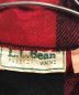 中古・古着 L.L.Bean (エルエルビーン) 70ｓチェック柄ウールハンティングジャケット レッド サイズ:XL：4800円