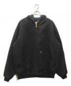 CarHarttカーハート）の古着「duck quilted flannel-lined active jacket」｜ブラック