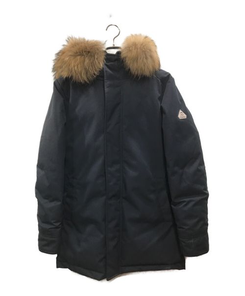 Pyrenex（ピレネックス）Pyrenex (ピレネックス) ANNECY FUR アヌシーラクーンファーダウンジャケット ネイビー サイズ:Mの古着・服飾アイテム