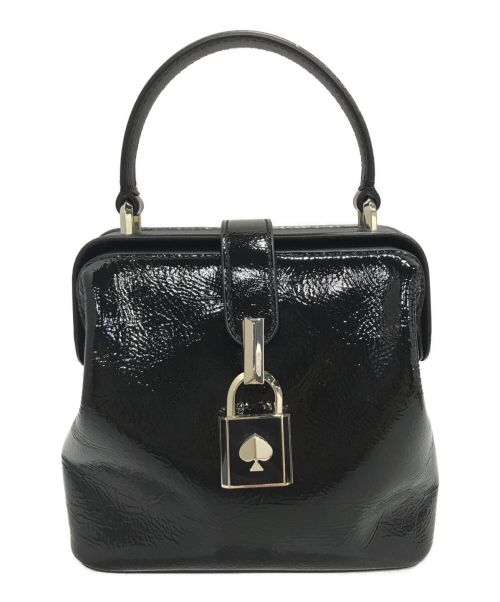 Kate Spade（ケイトスペード）Kate Spade (ケイトスペード) Remedy Patent Small Top-Handle Bag レメディパテントスモールトップショルダーバッグ ブラックの古着・服飾アイテム