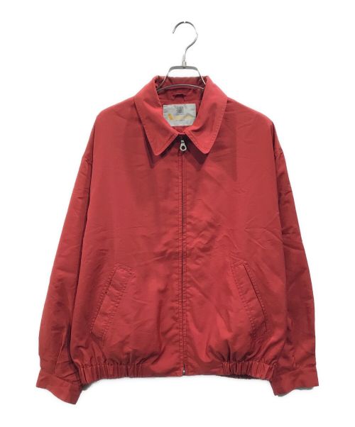 Aquascutum（アクアスキュータム）Aquascutum (アクアスキュータム) ジップアップジャケット レッド サイズ:9の古着・服飾アイテム