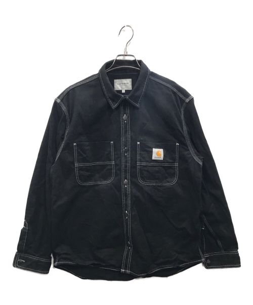 CarHartt（カーハート）CarHartt (カーハート) CHALK SHIRT JACKET ブラック サイズ:Lの古着・服飾アイテム