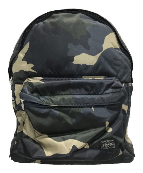 PORTER（ポーター）PORTER (ポーター) COUNTER SHADE DAYPACK バックパック ブラック×オリーブの古着・服飾アイテム