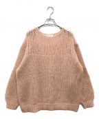 CLANEクラネ）の古着「HALF SHEER LOOSE MOHAIR KNIT TOPS」｜ピンク