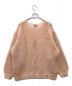 CLANE (クラネ) HALF SHEER LOOSE MOHAIR KNIT TOPS ピンク サイズ:1：9800円