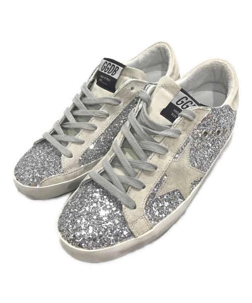 GOLDEN GOOSE（ゴールデングース）GOLDEN GOOSE (ゴールデングース) Hi Star silver glitter sneaker シルバー サイズ:37の古着・服飾アイテム