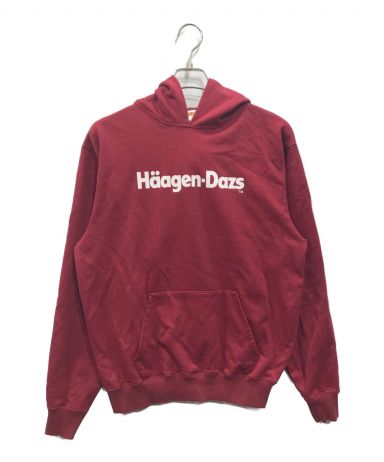 【中古・古着通販】WASTED YOUTH (ウエステッド ユース) Haagen-Dazs (ハーゲンダッツ) ハーゲンダッツプルオーバーパーカー  レッド サイズ:S｜ブランド・古着通販 トレファク公式【TREFAC FASHION】スマホサイト