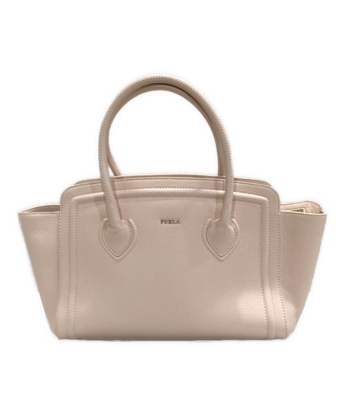 FURLA（フルラ）FURLA (フルラ) カレッジレザーハンドバッグ ピンクの古着・服飾アイテム