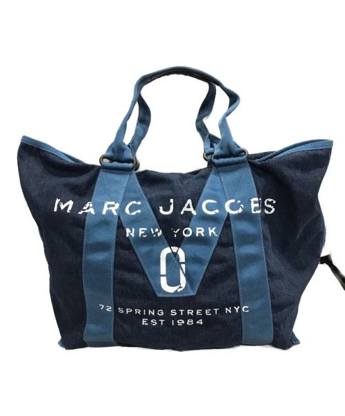 MARC JACOBS（マークジェイコブス）MARC JACOBS (マーク ジェイコブス) デニムカラー トートバッグ インディゴの古着・服飾アイテム