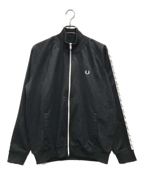 FRED PERRY（フレッドペリー）FRED PERRY (フレッドペリー) Taped Track Jacket トラックジャケット ブラック サイズ:XLの古着・服飾アイテム