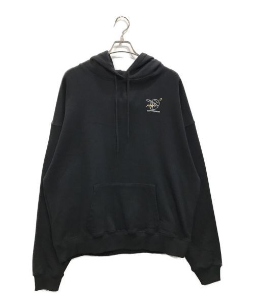 kaoyorinakami（カオヨリナカミ）kaoyorinakami (カオヨリナカミ) punch bike hoodie パンチバイクフーディー ブラック サイズ:Lの古着・服飾アイテム